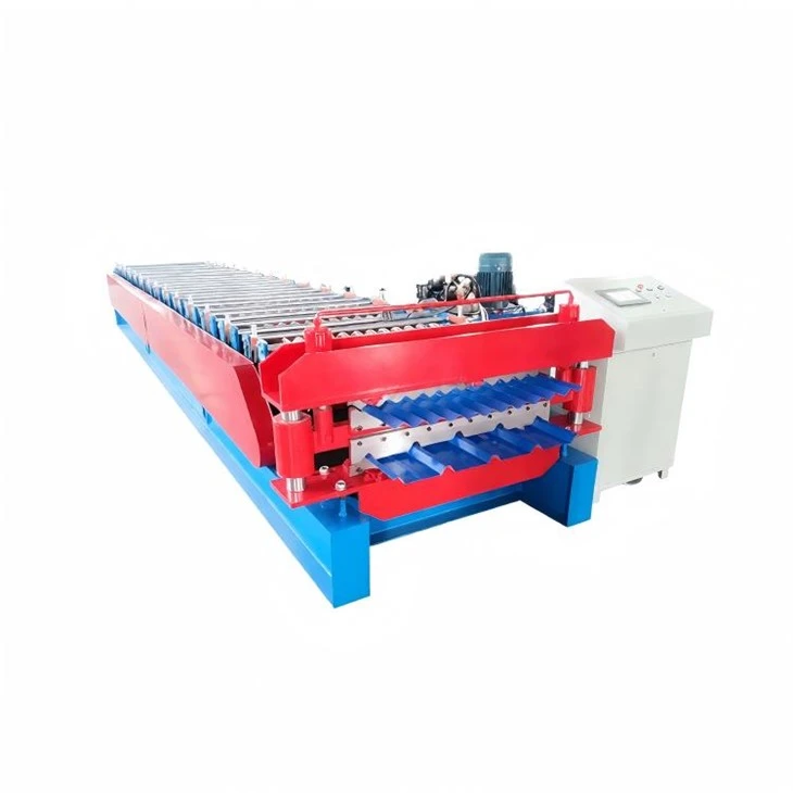 Double layer color steel forming machine